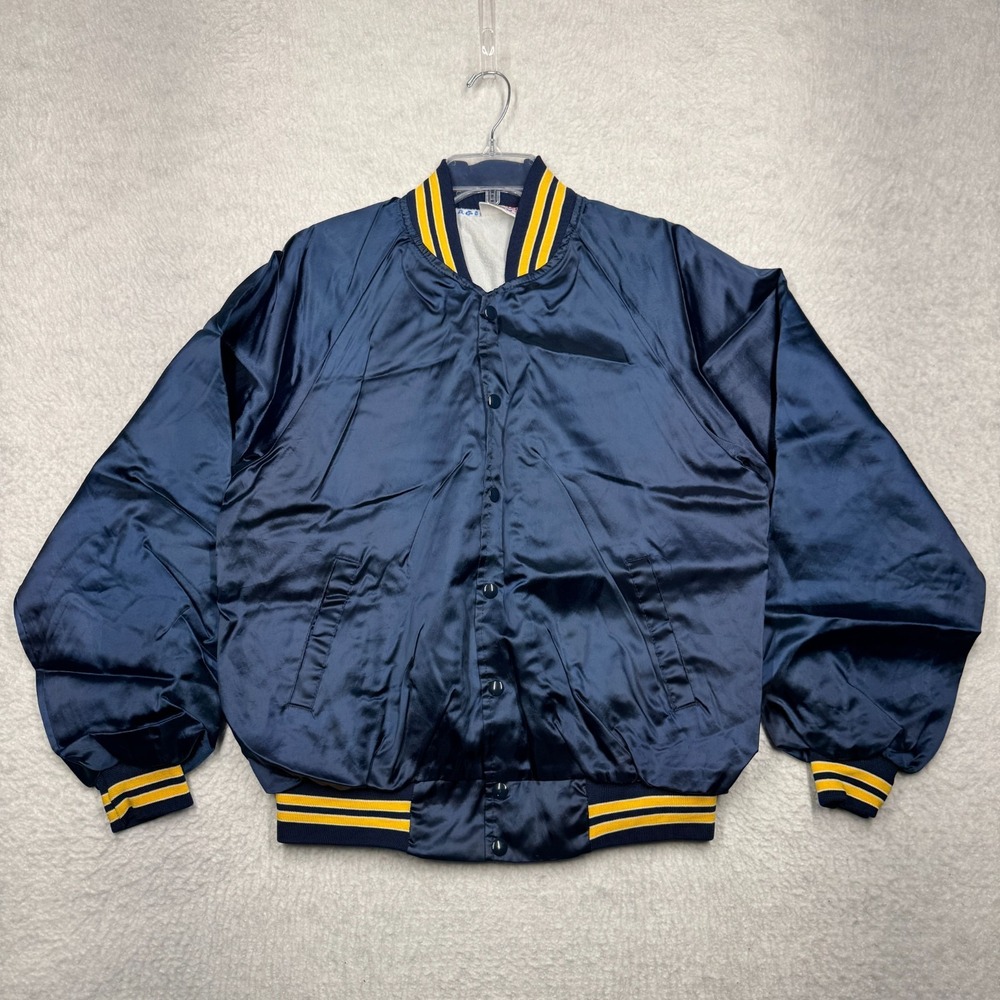 Vintage United States Submarine Veterans Satin Bomber‎ Jacket WWII Men's Size L
